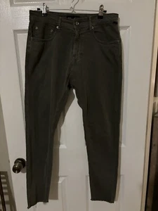 Zara Men’s Cropped Jeans Size 30 Gray/Black Raw Hem 25” Inseam - Picture 1 of 8