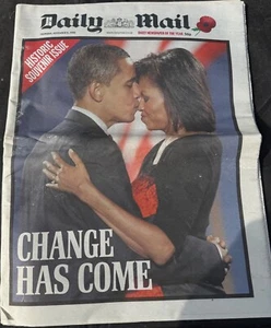 Daily Mail - 6 Nov 2008 - OBAMA becomes USA President (org newspapers) - Picture 1 of 5