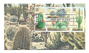 1942-45 Desert Plants, Spectrum Covers, block of 4  FDC - Picture 1 of 1