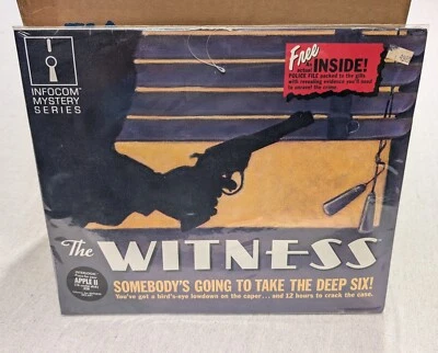 Infocom The Witness for Apple II.  Rare Folio Edition - NOS NIB NEW - Image 1 of 2
