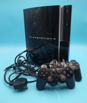 Lot Console Ps3 Cechh03 Fat 2 Manettes 500Go Câbles Sony Gaming Défaut - Photo 1/4