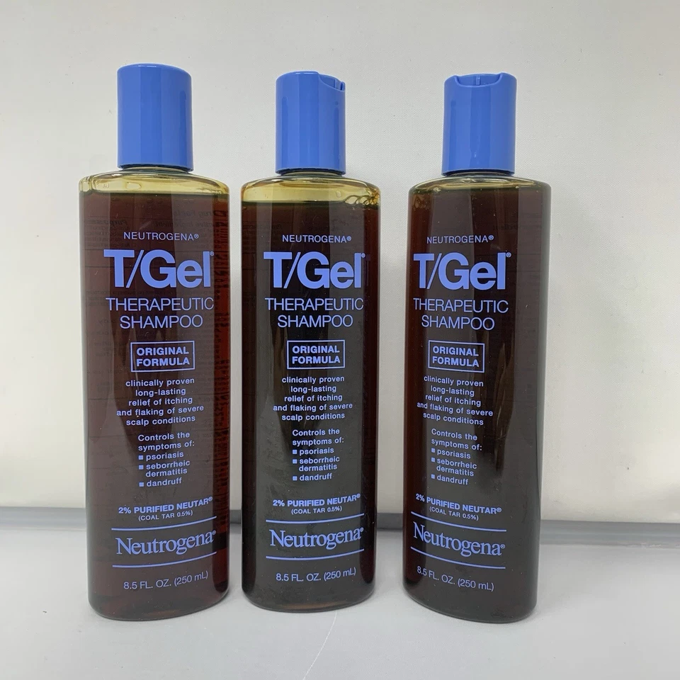 Champú terapéutico Neutrogena T-Gel original 8,5 OZ (paquete de 3) sin caja se envía hoy Foto 1 de 1