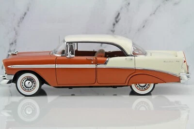 Precision Miniatures USA 1956 Chevrolet Bel Air 4-Door Gold Ivory Hardtop 1:18 - Image 1 of 4