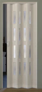 Falttür Luciana 3D esche weiß mit 4 Fenster H 202 cm B 88,5 cm - Bild 1 von 6