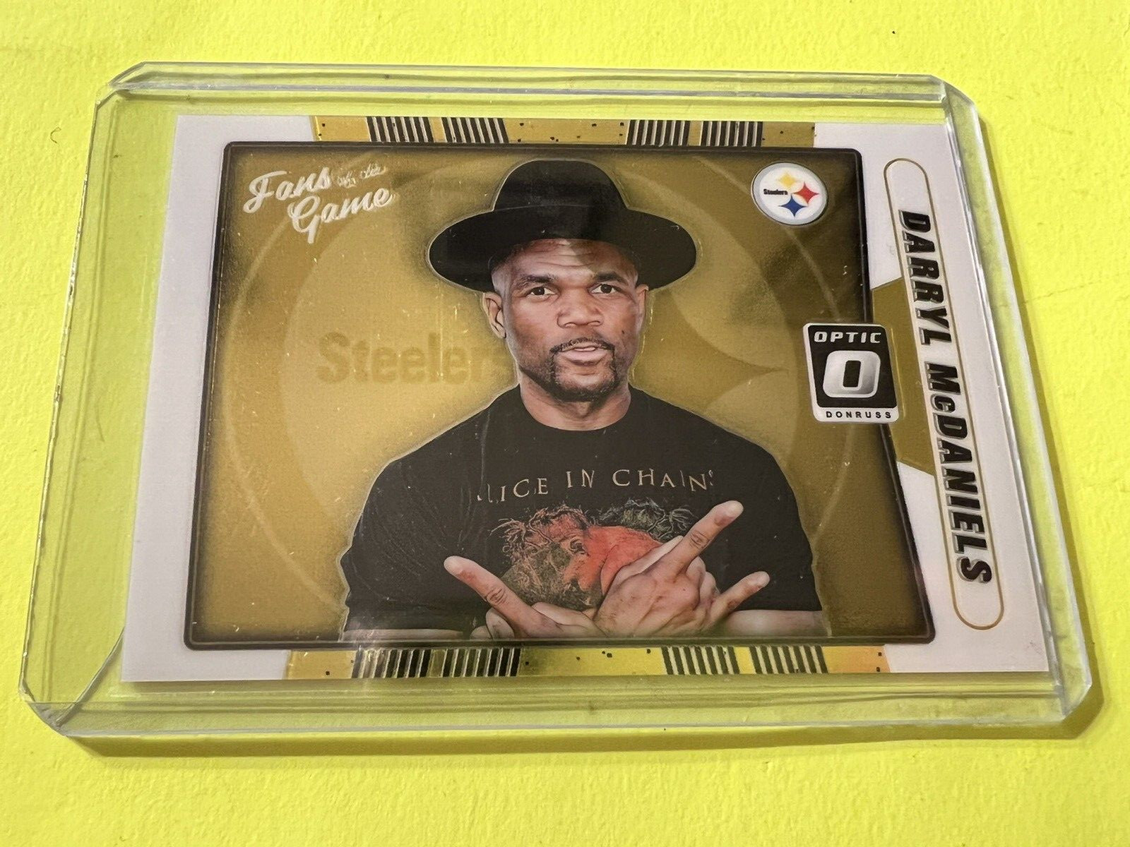 2016 Panini Donruss Optic DARRYL MCDANIELS Fans of the Game RUN DMC Steelers