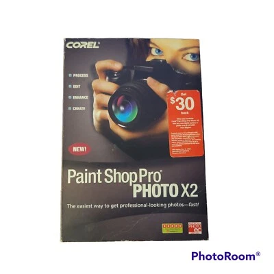 Corel Paint Shop Pro Photo X2 DVD-ROM Works on Windows Vista and XP - Image 1 of 4