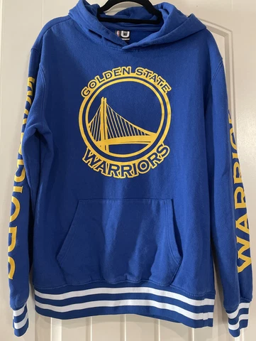 Golden State Warriors Hoodie Mens Large Blue  Hoodie NBA Basketball Pull Over Cover
