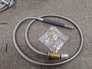 Vola Round Pencil Shower Deck Mounted Handset With Flexi In Satin Finish