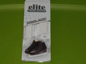 2 Pairs NEW ELITE FIGURE SKATING PRO LACES, WHITE, SIZE 63" / 160 CM (7-LT-8) - Picture 1 of 3
