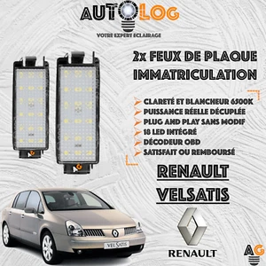 ✳️ 2x Feux de plaque d'immatriculation LED RENAULT VELSATIS ✳️Anti-Erreur OBD✳️ - Foto 1 di 9