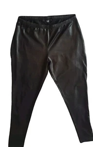 Black Shiny Leggings Size 12 F&F - Bild 1 von 3