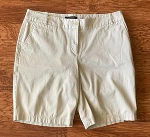Talbots Women's Shorts (12P) Petites Khaki Chino Flat Front Cotton Casual Golf - Picture 1 of 5