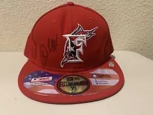 Dan Uggla Signed Marlins Baseball Hat MLB Authenticated - Picture 1 of 3