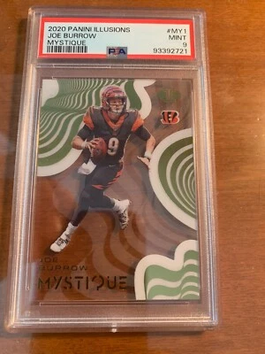 2020 Panini Illusions Joe Burrow Mystique #MY1 PSA 9 - Image 1 of 2
