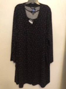 2X / 3X ~ SET ROBE & GOWN Purple SLINKY PJs Ulla Popken NWT R-$108 - Picture 1 of 8