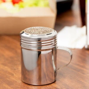DREDGE SHAKER 10 OUNCE ALUMINUM FOR SEASONING, SPICE, SALT ELEGANT POLISH FINISH - Picture 1 of 2