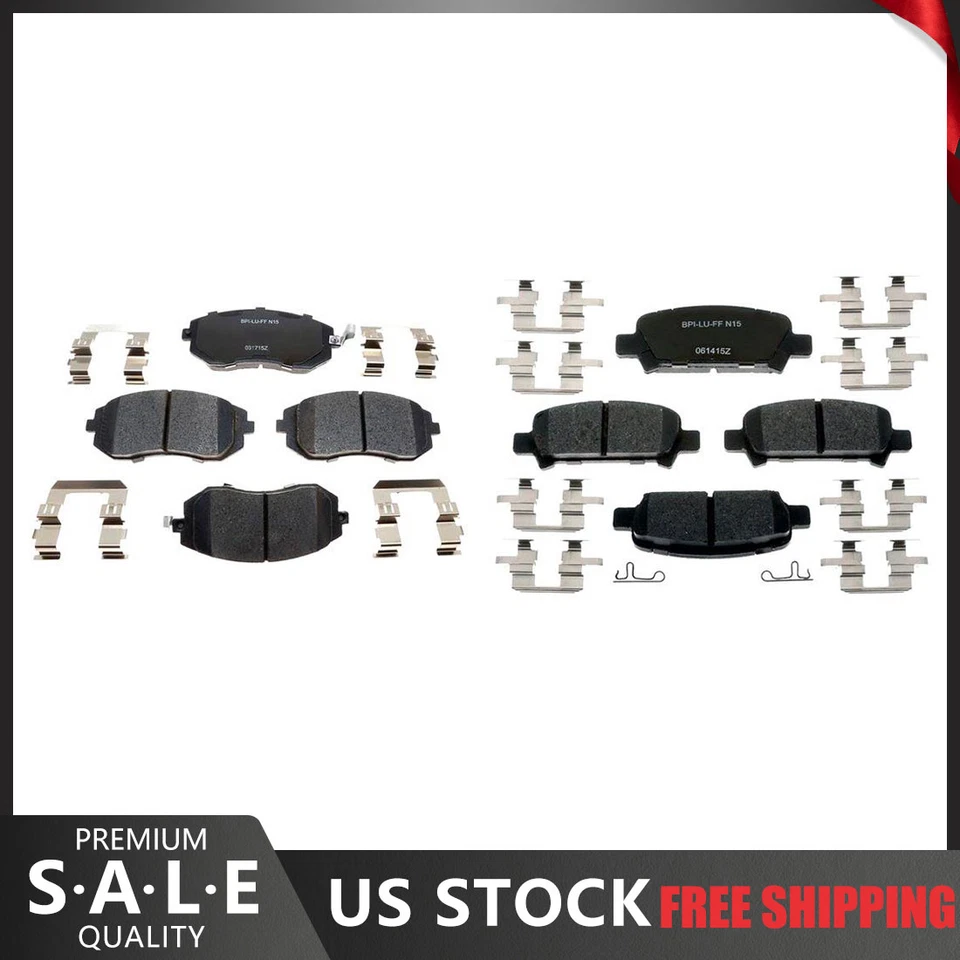 Pastilhas de freio dianteiras e traseiras de cerâmica para 2006 2005 2004 2003 Subaru Baja R-Line - Imagem 1 de 4