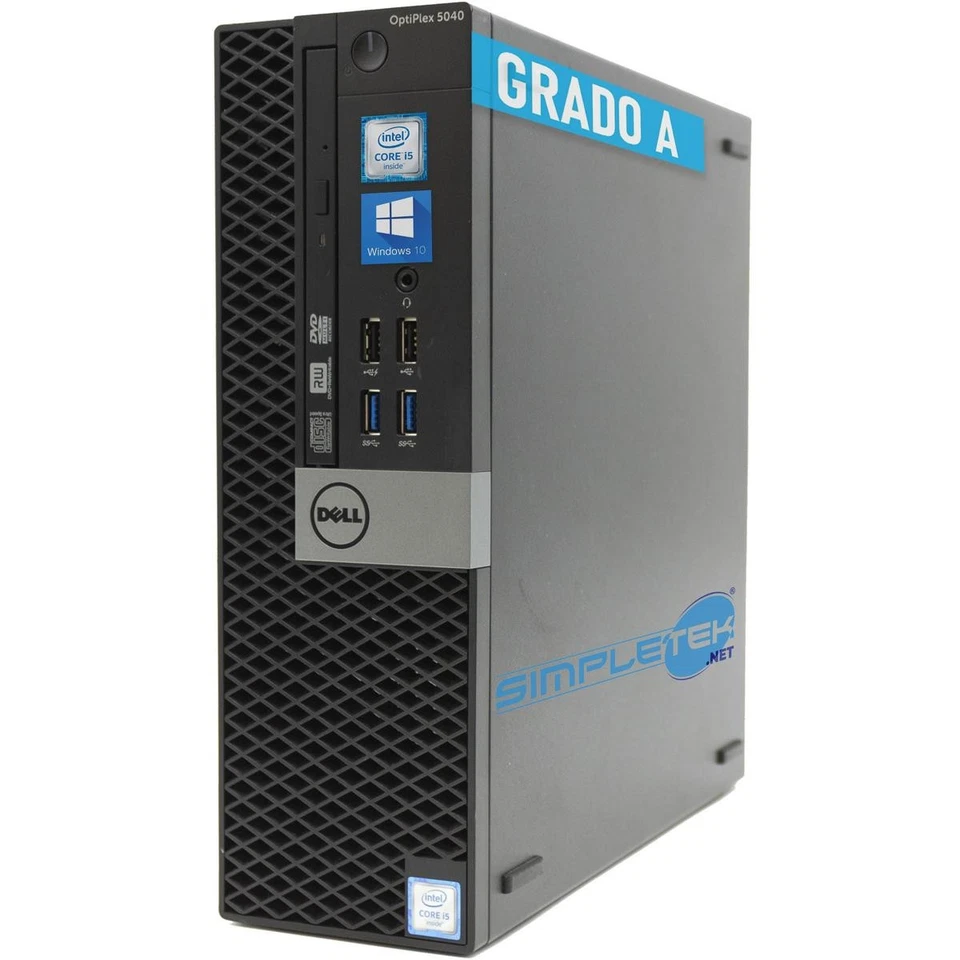 DELL 5040 SFF WIN10 i5 PC 16GB 960GB GPU GT710 2GB FISSO SSD UFFICIO AZIENDALE - Immagine 1 di 4
