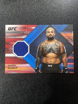 2019 Topps UFC Knockout Relics Mark Hunt Ruby /08 #KR-MHU - Image 1 of 2