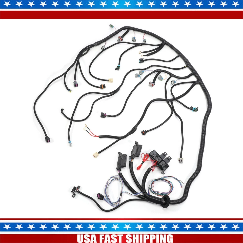 LS Wire Harness For LS3 LS2 6.2L 6L80E 6L90E 58X DBW 2006-2015 NEW TR6060 US - Image 1 of 4