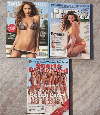 SPORTS ILLUSTRATED Lot of 3 Swimsuit Issue Winter 2006-7, 2015 KLUM, SHARAPOVA Foto 1 de 4
