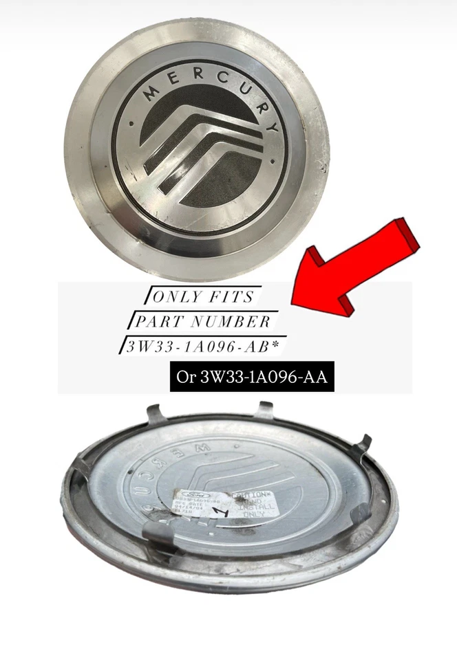Tapacubos de metal para llanta Mercury Grand Marquis 3W33-1a096-AB Foto 1 de 4