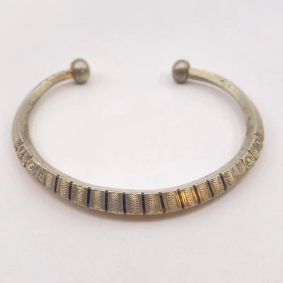 Pulsera Africana Firmada TUAREG Moneda Plata Tribal Étnica Boho Unisex 7 1/2" Foto 1 de 4