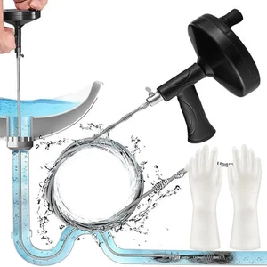 Drain Snake Auger,33FT Plumbing Snake Drain Hair Clog Remover Tool for Sewers... - Picture 1 of 7