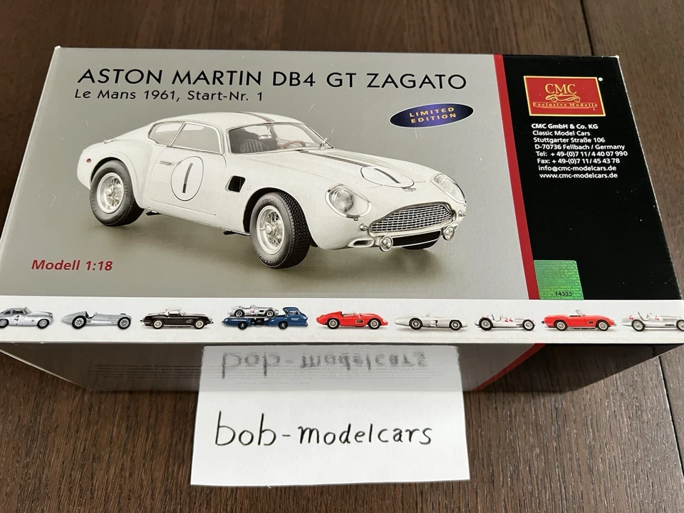 CMC M-139 - 1:18 - Aston Marin DB4 Zagato - Le Mans 1961 - Mint Condition - Immagine 1 di 4