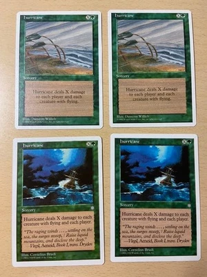 MTG Hurricane English 4th 2ED 2 Anthology Cards Complete Set Used - Image 1 of 4