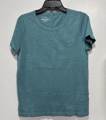 Camiseta J Crew Mujer Novia Talla M Cuello Redondo Camiseta Verde Atlantis CG779 Foto 1 de 4