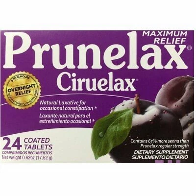 Comprimidos laxantes naturales Prunelax Ciruelax máxima fuerza sin gluten 24 unidades Foto 1 de 3