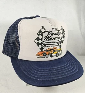 Vintage Trucker Snapback Hat Punky Manor Challenge of Champions Racing NASCAR  - Picture 1 of 7