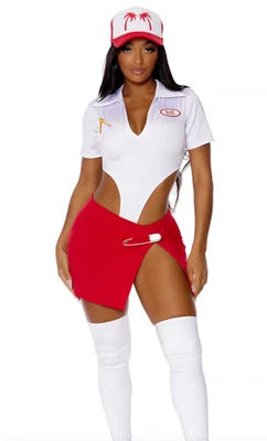 M/L Secret Menu Sexy Fast Food Employee Costume In N Out Ladies Womens Halloween - Image 1 of 3