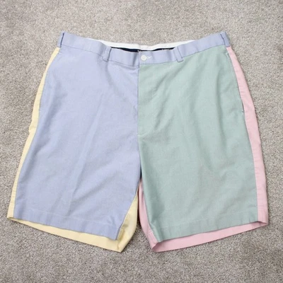Pantalones Cortos Chinos Brooks Brothers Para Hombre 38 Azul, Verde, Rosa, Amarillo Colorblock Algodón Foto 1 de 4