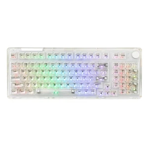 Phantom 98 Hot Swappable Crystal Gasket-Mounted Mechanical Keyboard, Triple M... - Picture 1 of 7