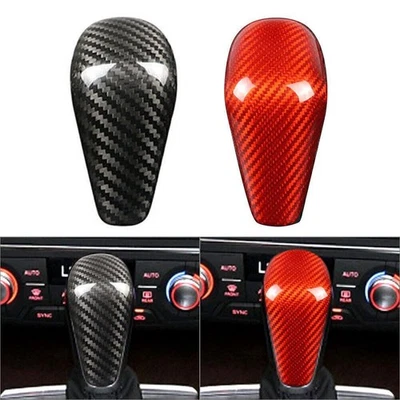 Cubierta de perilla de cambio de marchas de fibra de carbono para Audi A6 2016-2018/A7 2015-2018 Foto 1 de 4