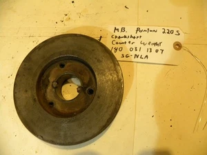 Mercedes Benz Ponton W180 W128 Crankshaft Counterweight with Timing Marks - Picture 1 of 7