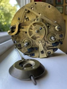 Medaille De Bronze J Marti Large French Clock Movement & Pendulum - Picture 1 of 17