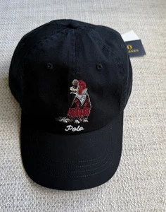 Polo Ralph Lauren Dog Logo Twill Baseball Cap Hat One Size New - Picture 1 of 12