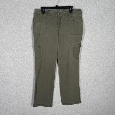 Calça Dockers Cargo 14 Olive Army Stretch Utility Algodão Caminhadas Camping Workwear - Imagem 1 de 4