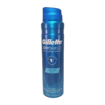 Antitranspirante en aerosol seco Gillette DryShield, hielo ártico, 4,3 oz, CADUCIDAD 10/2026 Foto 1 de 4