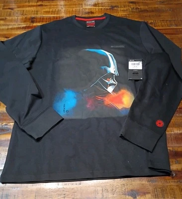 Mens Columbia Star Wars Darth Vader Collection Long Sleeve Shirt Sz Med Sold Out - Image 1 of 4