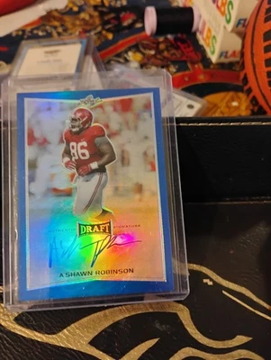 A'SHAWN ROBINSON ALABAMA CRIMSON TIDE 2016 LEAF METAL AUTO 1/50 bookend - Image 1 of 2