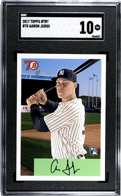 2017 Topps Tbt Aaron Judge #78 SGC 10 Throwback Thursday Rookie RC - Image 1 of 2