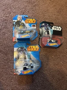 Hot Wheels Star Wars R2-D2 Lot Of 2 Cars New And Kanan Total 3 New Cars - Picture 1 of 5