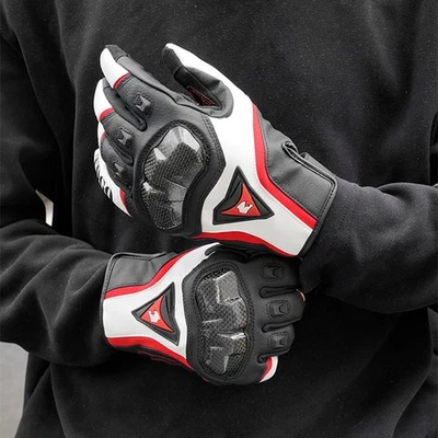 Motorcycle Gloves Motocross Racing  PU Leather Windproof Sport Cycling Bicycle - Imagem 1 de 4