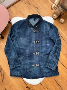 Polo Ralph Lauren Chaqueta Denim Teñida Índigo Cierre Langosta Talla L Grande - Imagen 1 de 22