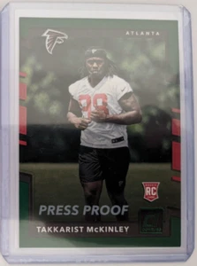 2017 Donruss Press Proof Green TAKKARIST MCKINLEY RC #400 ATLANTA FALCONS 🏈 - Bild 1 von 1