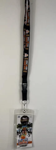 2014 Ohio State vs Clemson  Orange Bowl Lanyard and Ticket with Pinback Cover